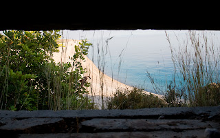 View from one of the bunkers.