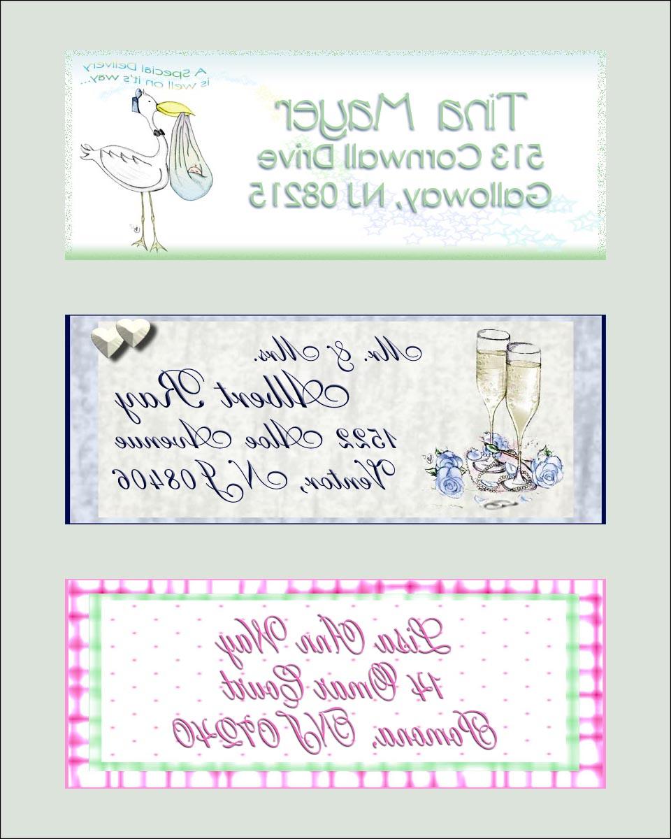 clear labels wedding