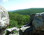 View from Chimney Rock in Summer, Catoctin Mountain Park, Thurmont, Maryland.