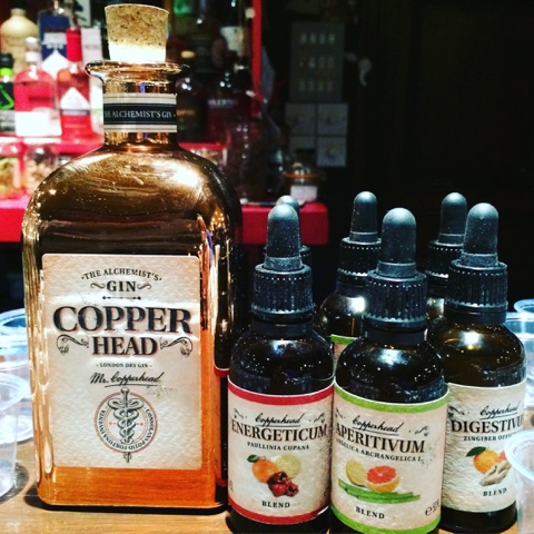 Copperhead gin and blends to add - Copperhead Gin Tasting