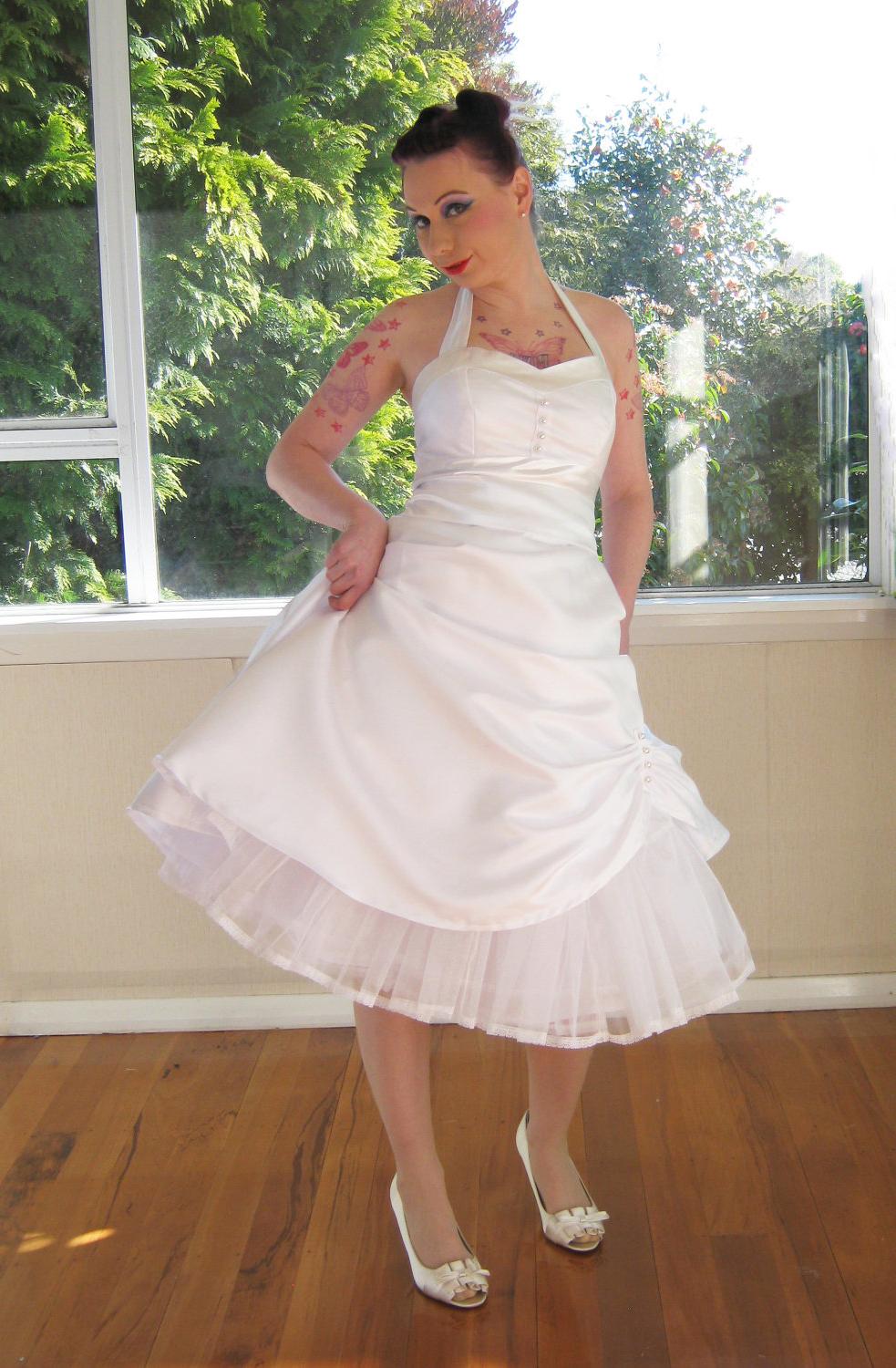 Pin up Wedding Dress with