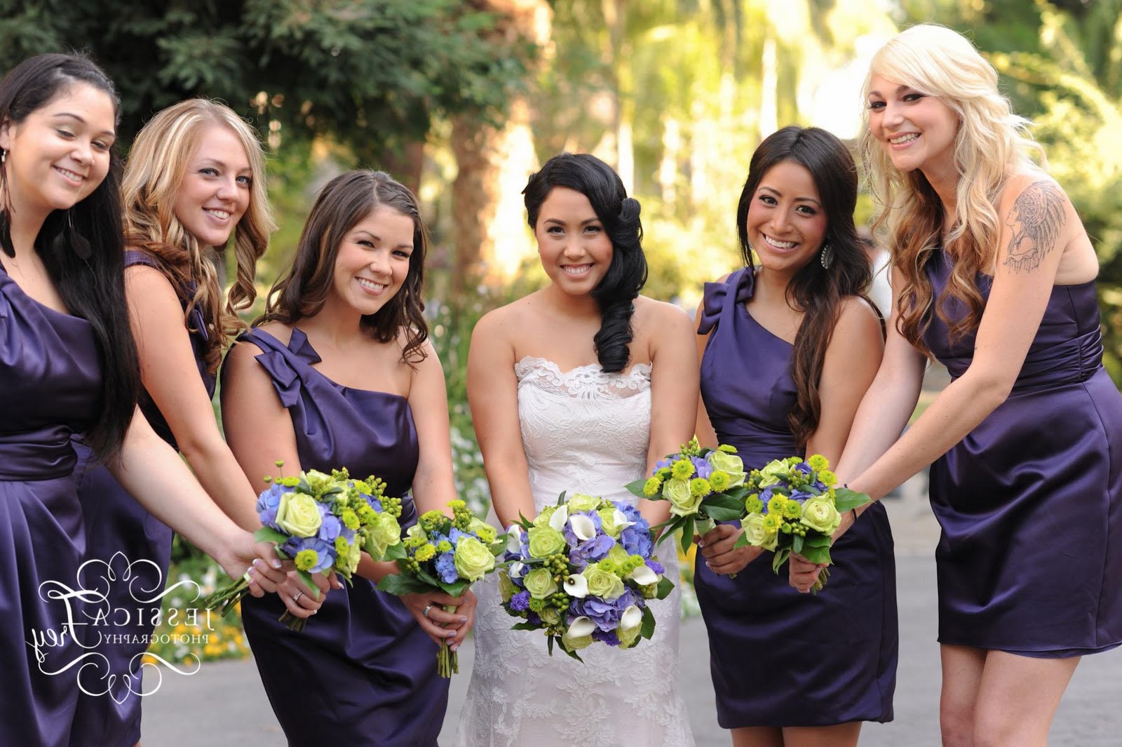 Purple & Green Wedding