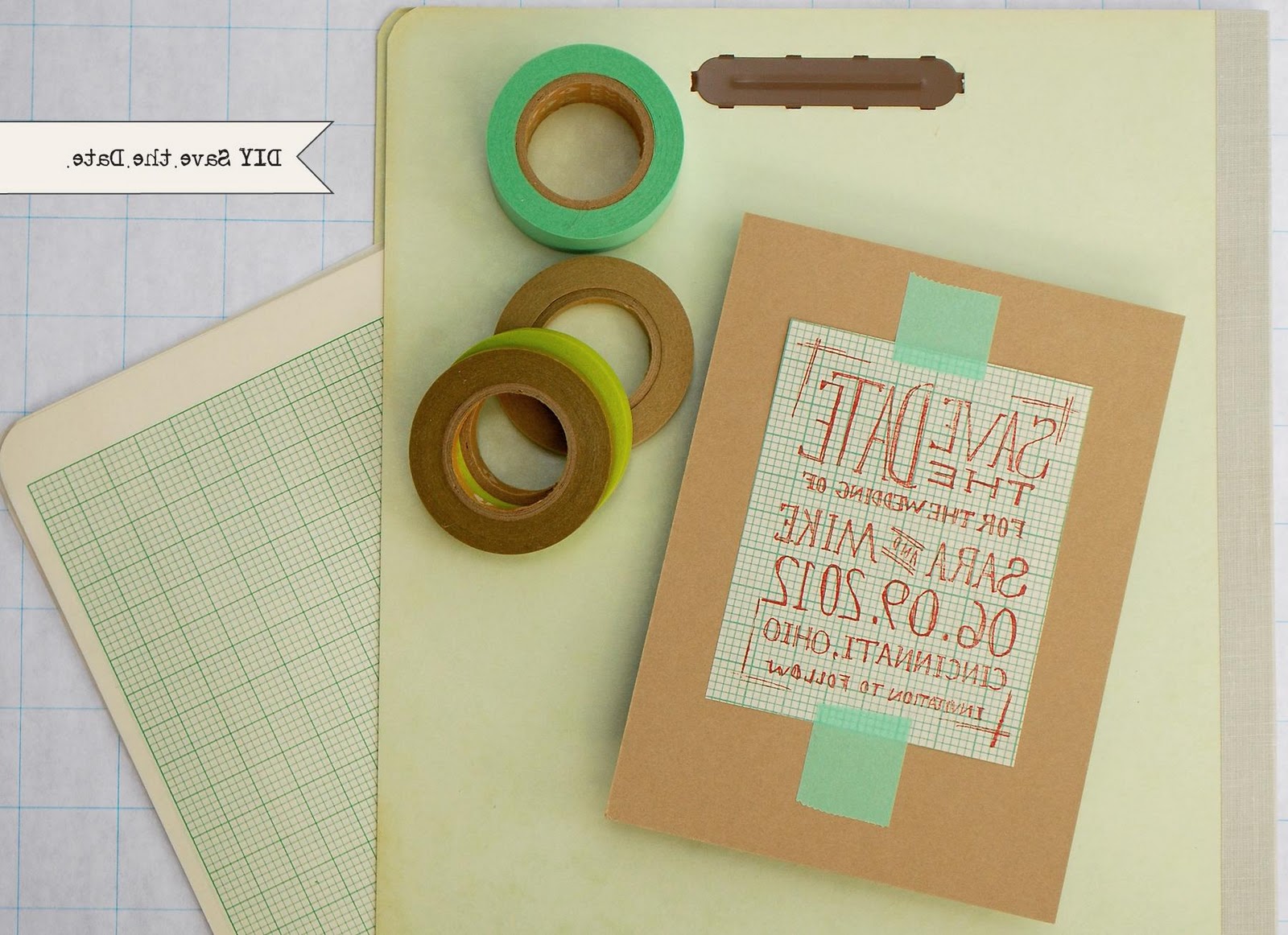 Graph Paper Save the Dates