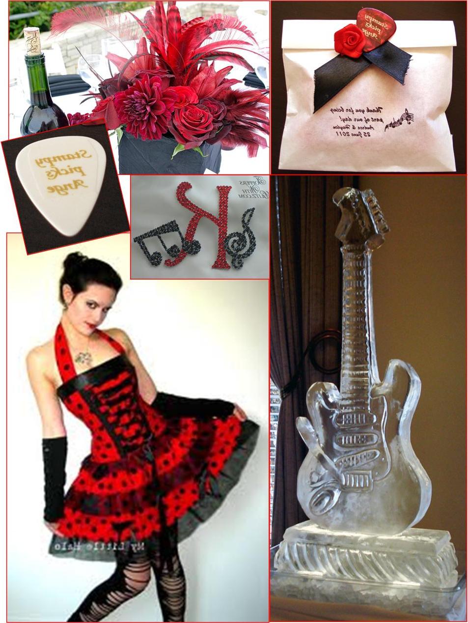 wedding ideas red and black
