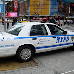 NYPD at times square in new york city in New York City, United States 