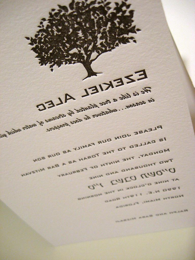 Swirly Tree Wedding Invitation