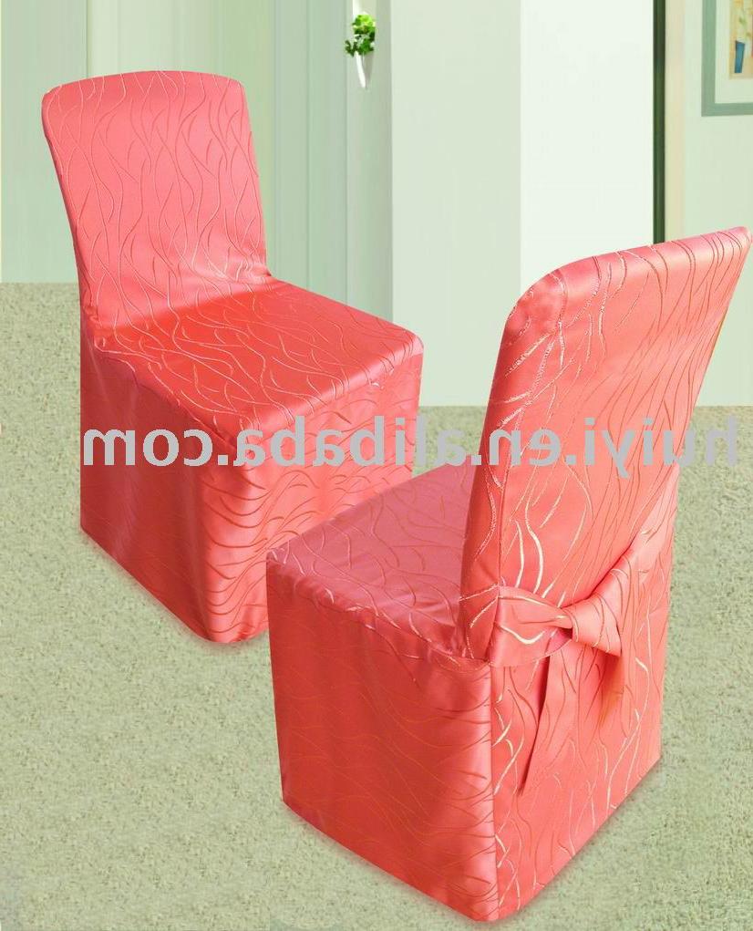 red wedding chair covers