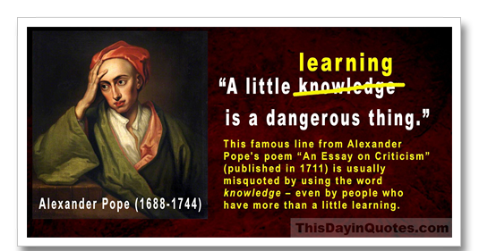 Little knowledge is a dangerous thing in forex