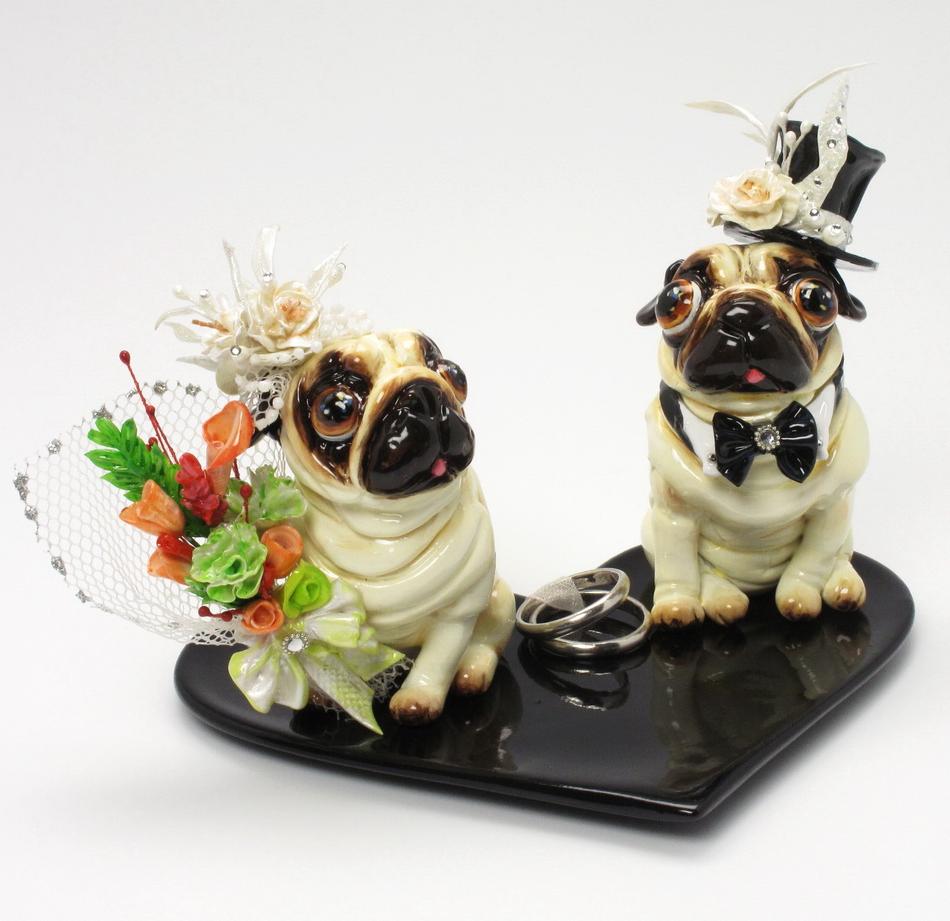 wedding cake toppers with dog