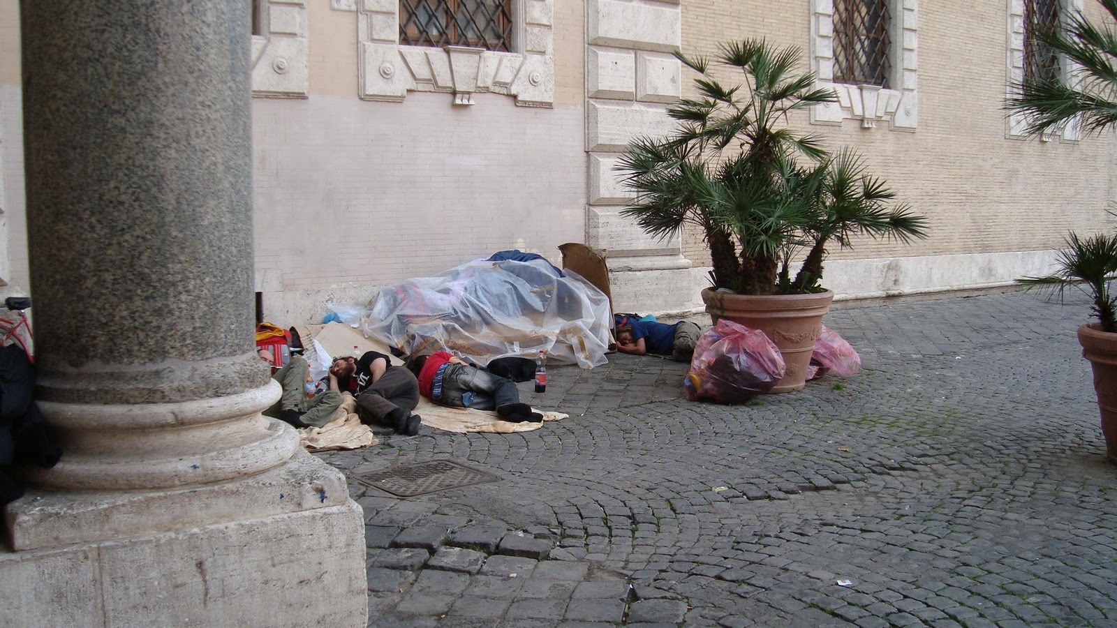 homeless in Rome in 2000,