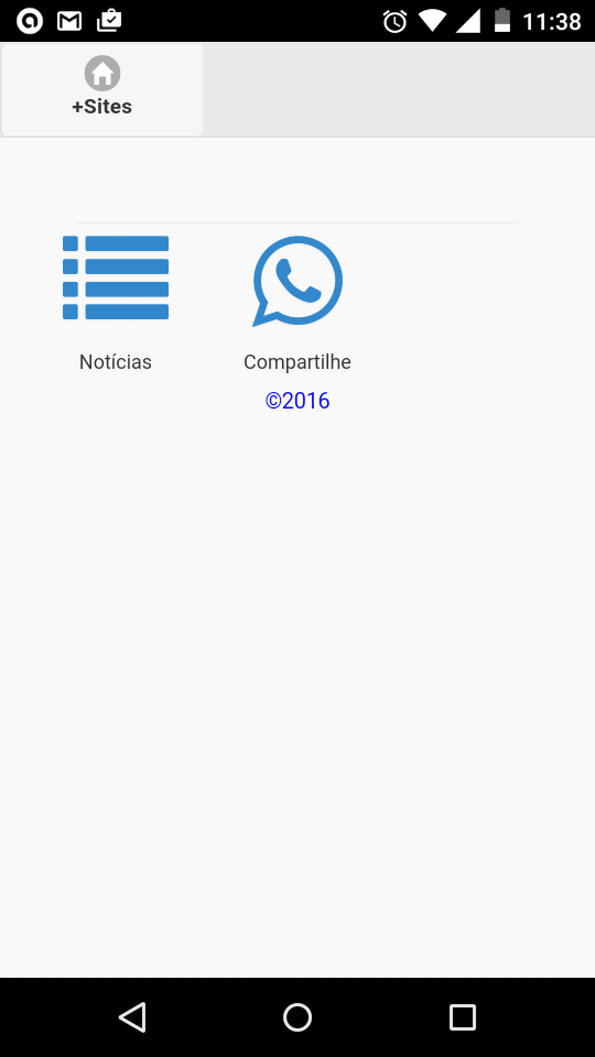 Android application ExtremoSulNews screenshort