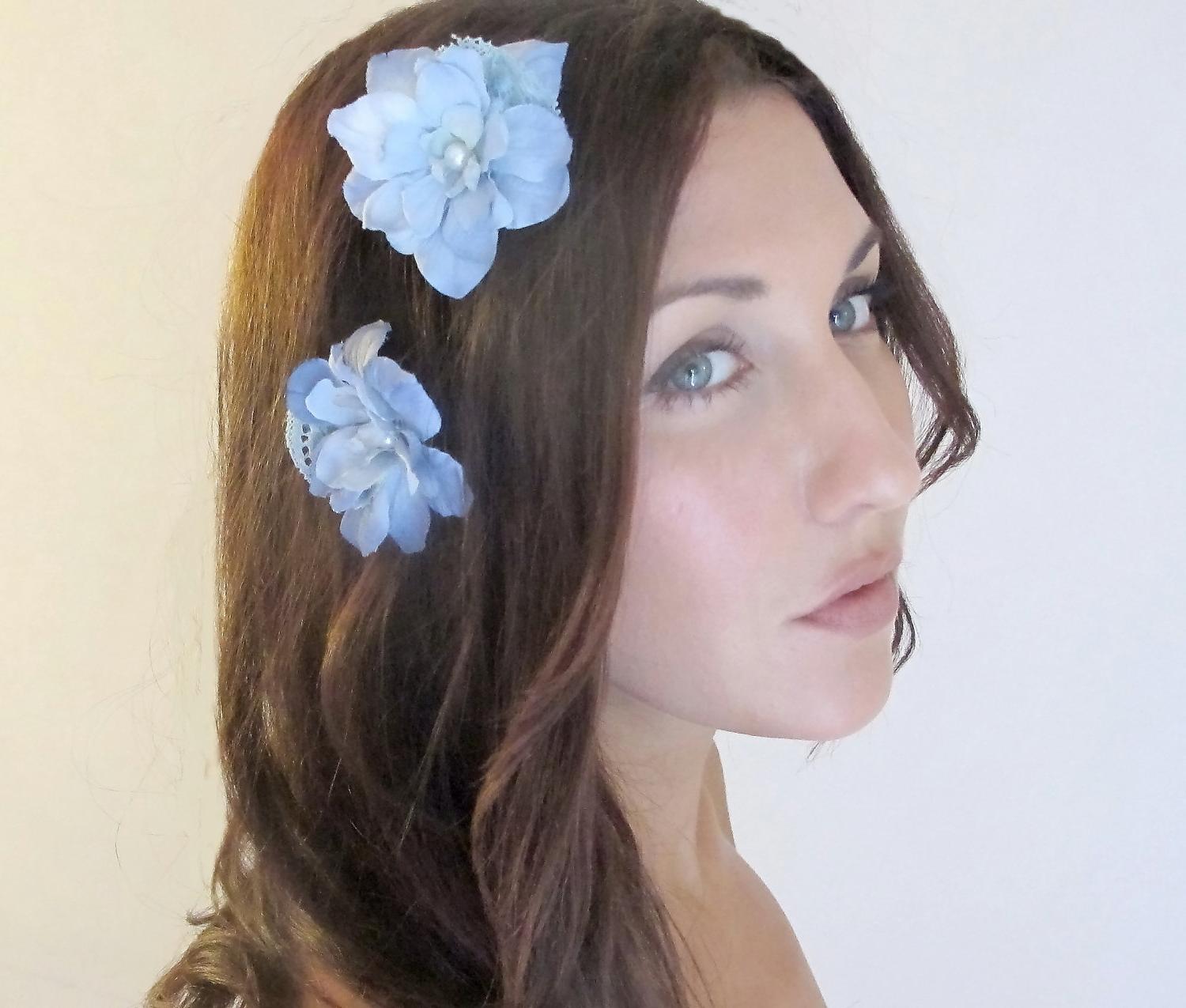 Wedding hair accessories, BLUE