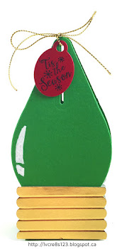 Linda Vich Creates: Tag Exchange and December Stamp Class. Christmas Light Treat Holder.
