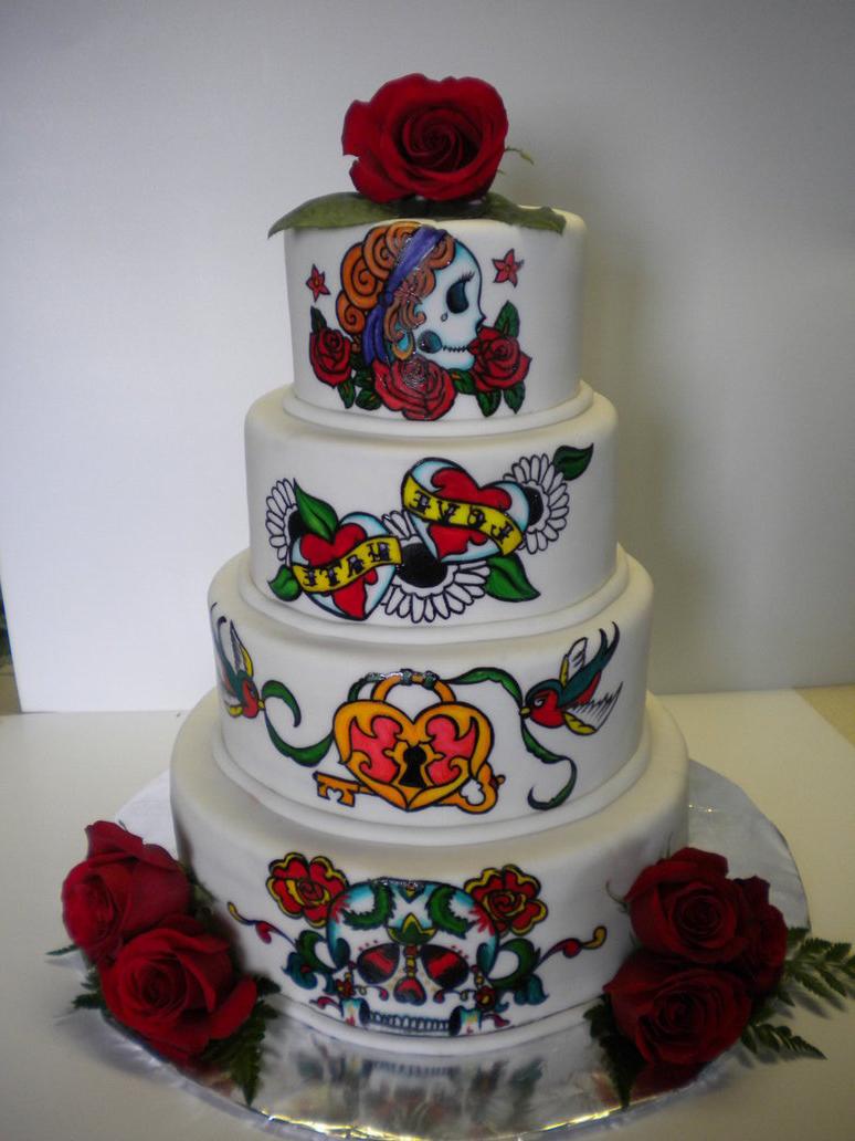 Ed Hardy Wedding Cake by