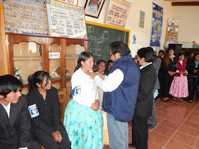 Visita del VEayE al CETHA Caracollo (Oruro)