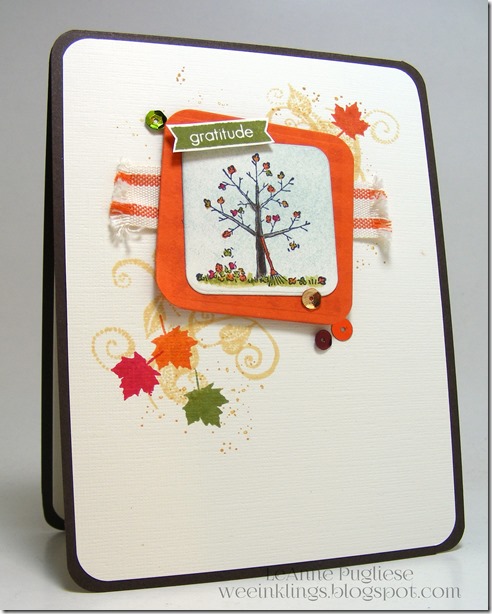 LeAnne Pugliese WeeInklings Paper Players 263 Tree for All Seasons