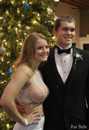 Paige and her date winter formal