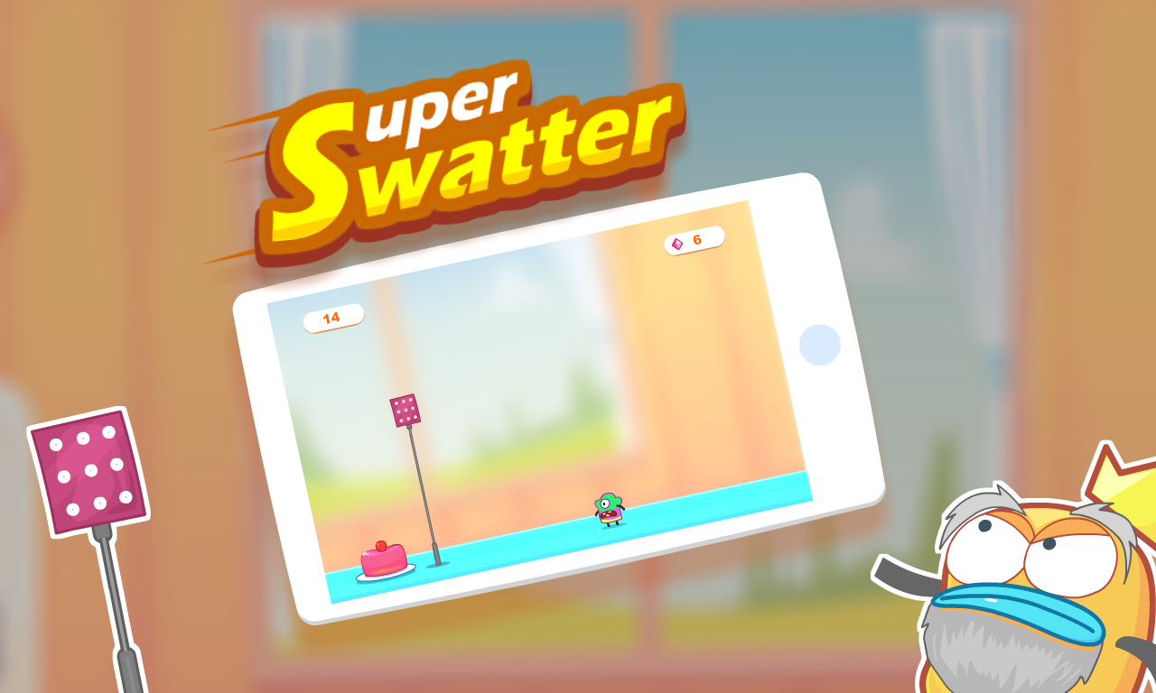 Android application Super Swatter screenshort