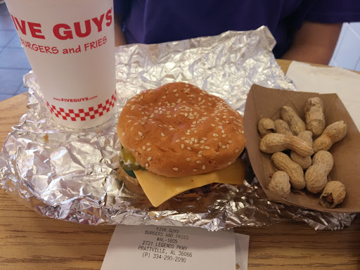 Fast Food Restaurant «Five Guys», reviews and photos, 2731 Legends Pkwy, Prattville, AL 36066, USA