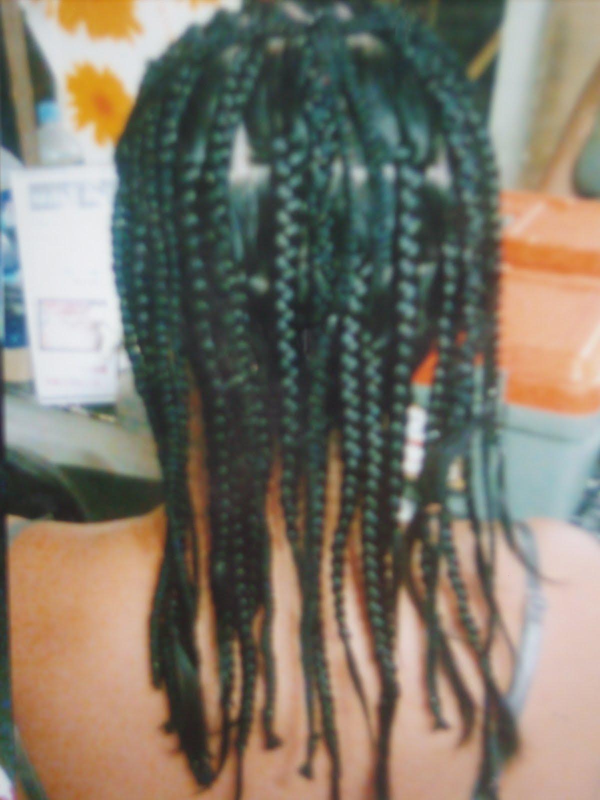 My braided hair in Boracay