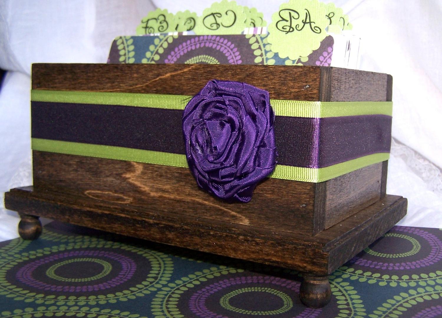 Guest Book BOX- Purple and