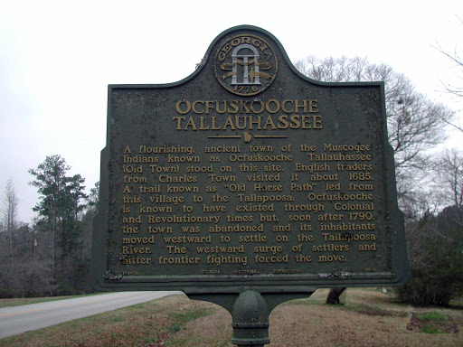 A flourishing, ancient town of the Muscogee Indians known as Ocfuskooche Tallahassee Old Town stood on this site. English traders from Charles Town visited it about 1685. A trail known as "Old...