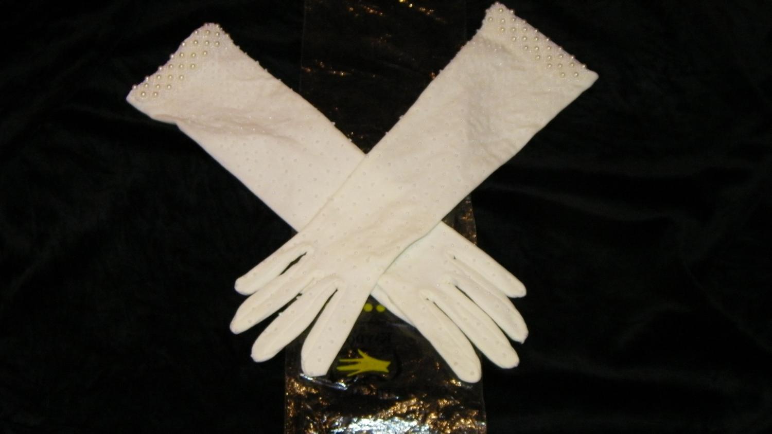 white wedding gloves   eBay