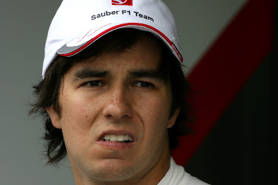 не очень хорошо выглядящий Серхио Перес на Гран-при Бельгии 2011