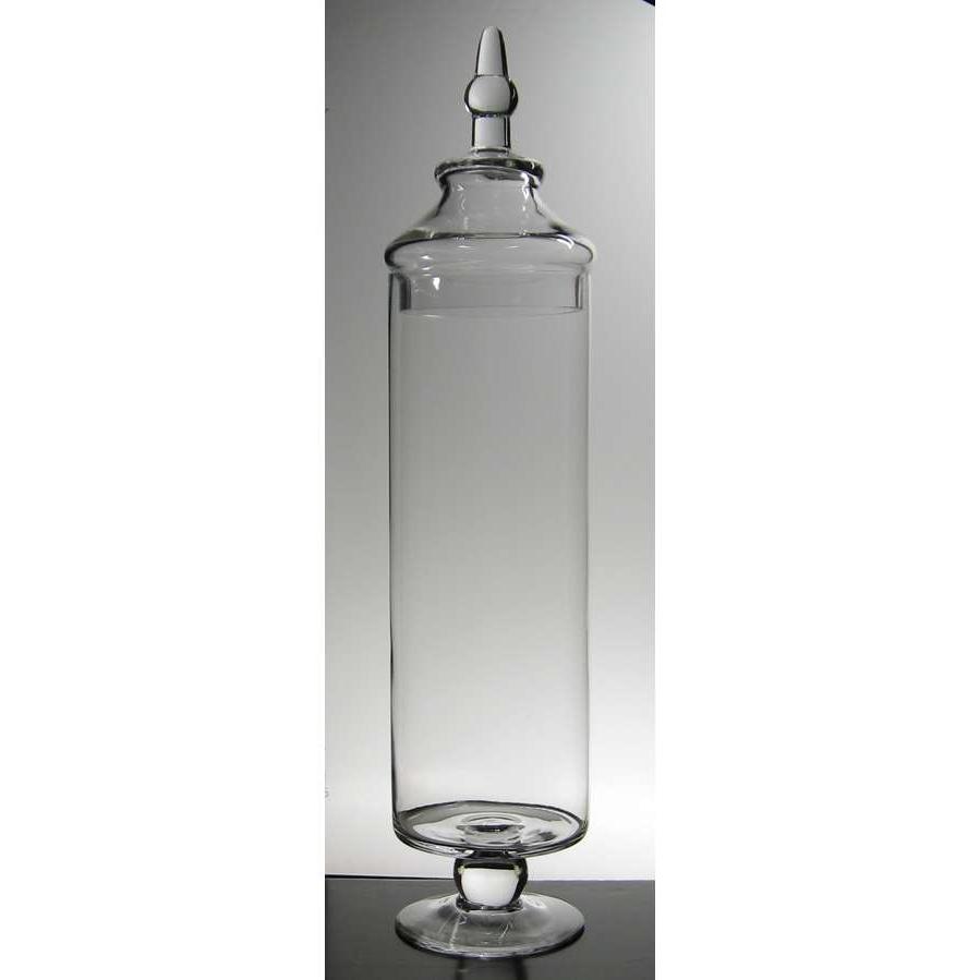 Tall Apothecary Jars Clear