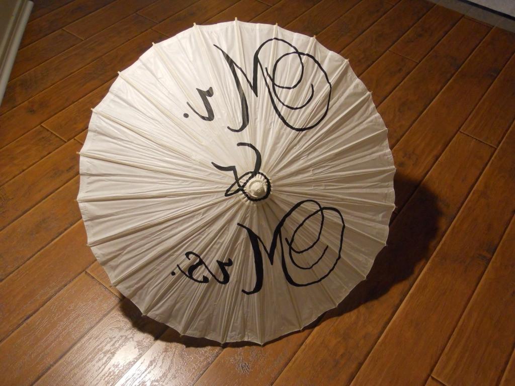 Hand Painted Wedding Parasol,