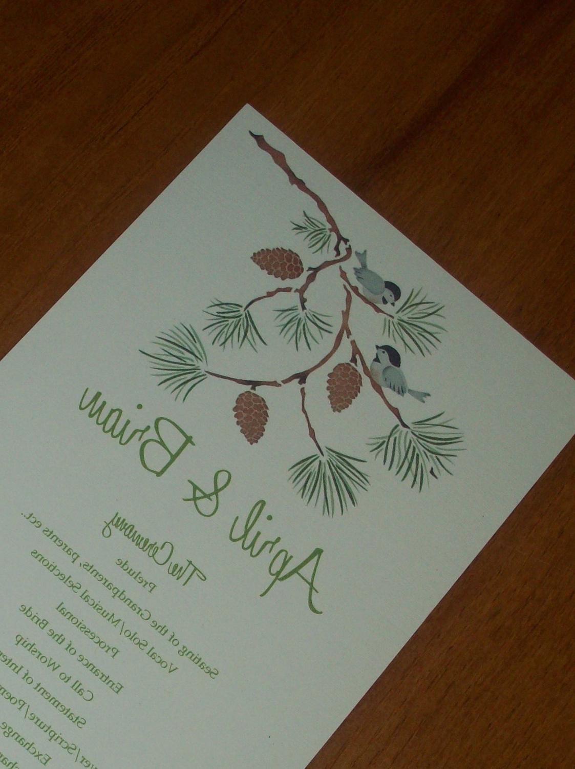 winter wedding programs