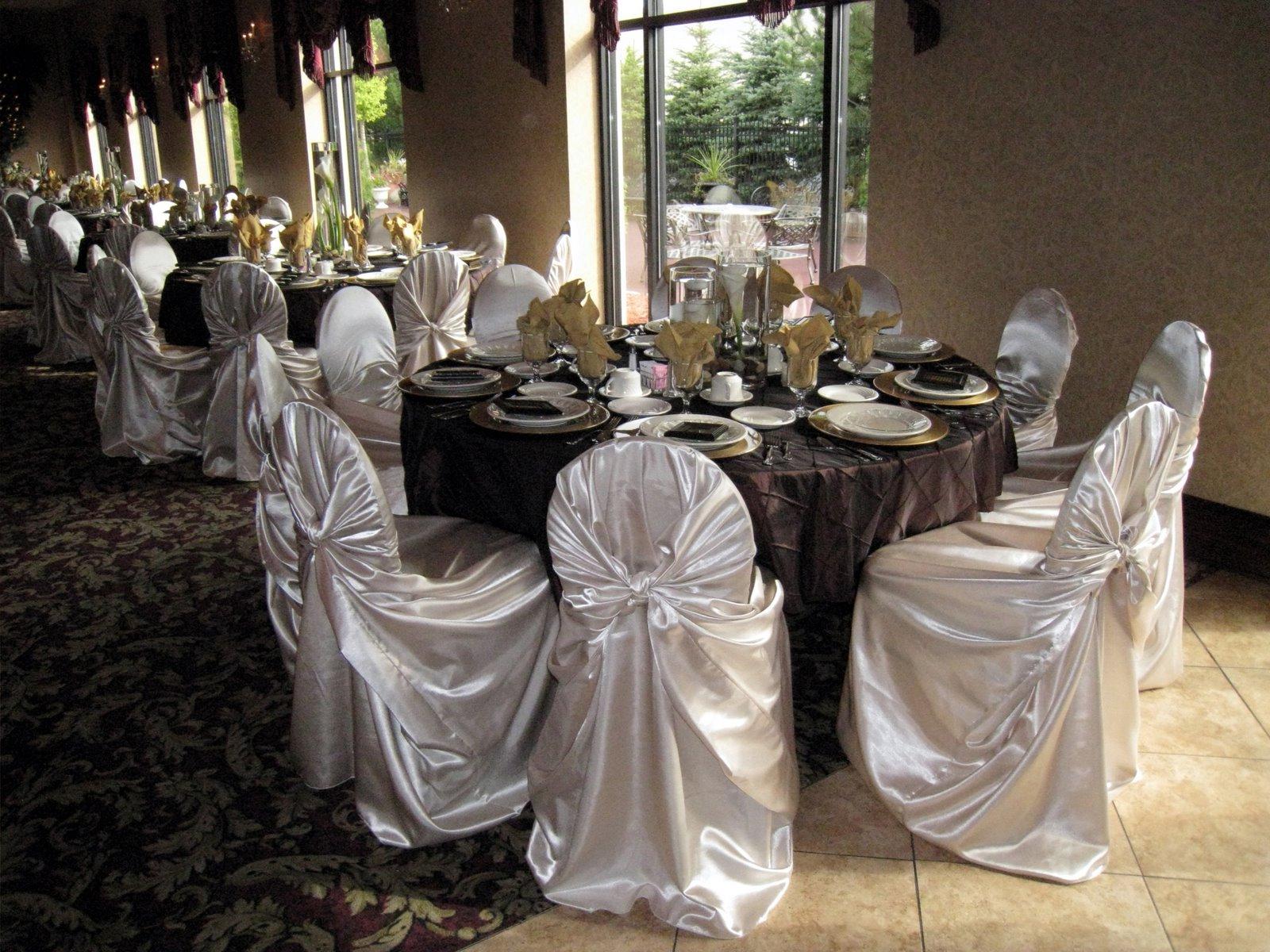 pintuck table linens wedding