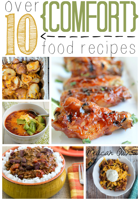 Over 10 Comfort Food Recipes at GingerSnapCrafts.com #linkparty #features