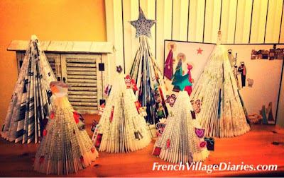 French Village Diaries advent Christmas trees