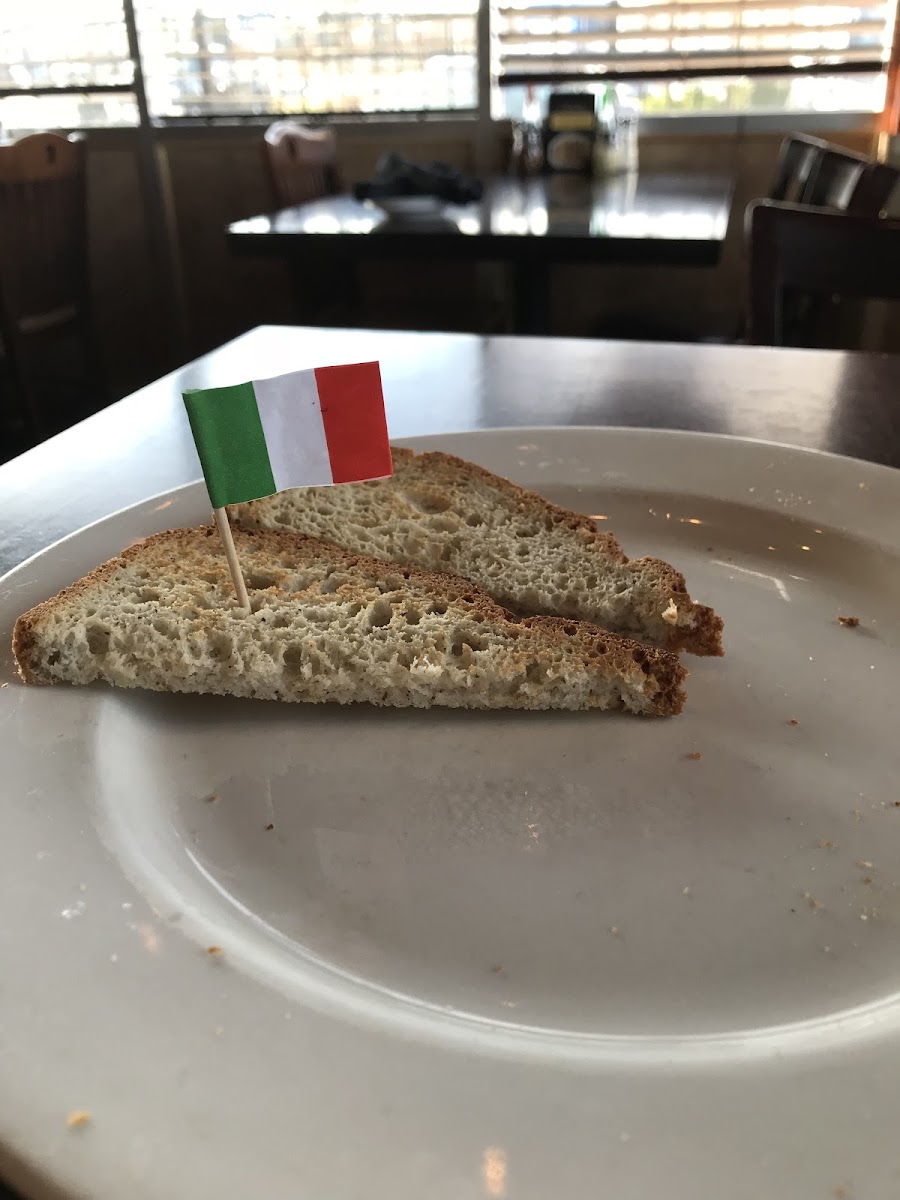 Look for the Italian flag on your plate. It denotes gf.