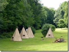 Tepees down near the Androscoggin River