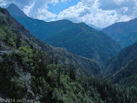Auf der Nordrampe des Col d'Allos (2247 m) Richtung Barcelonnette.