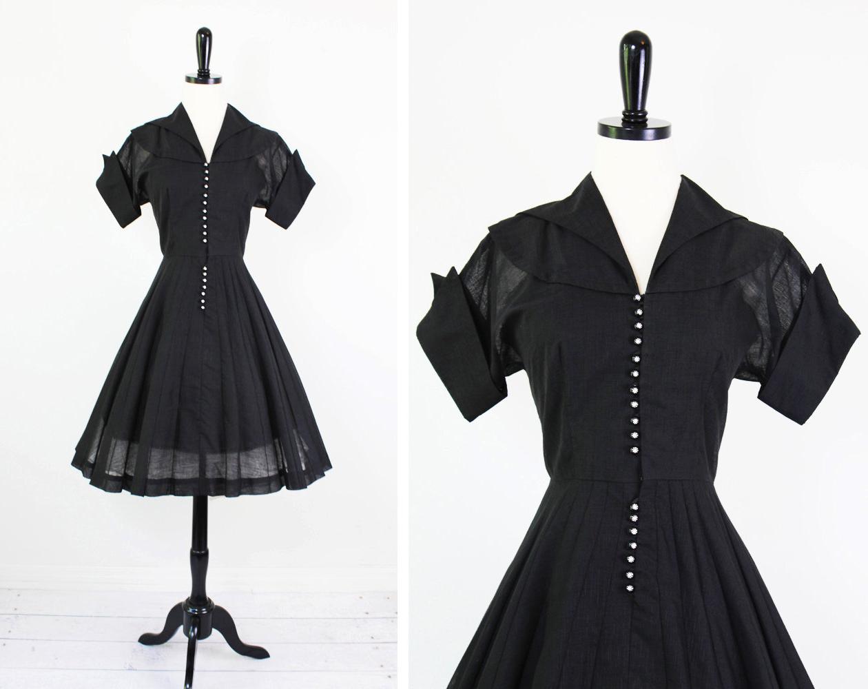 vintage 1950s 50s dress