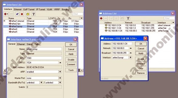 Setting Mikrotik Menggunakan Proxy External