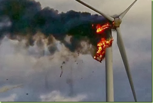 wind turbine fire