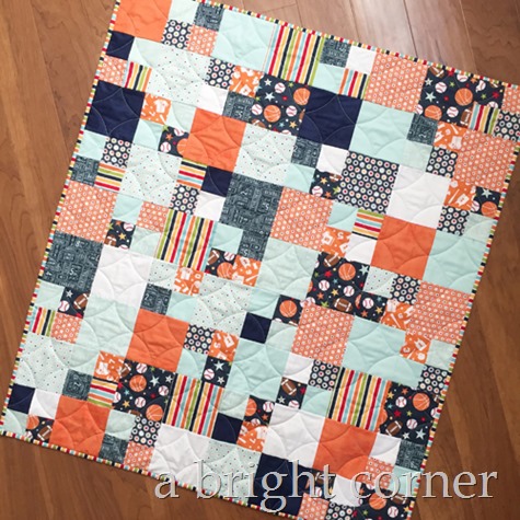 Play Ball Baby Quilt