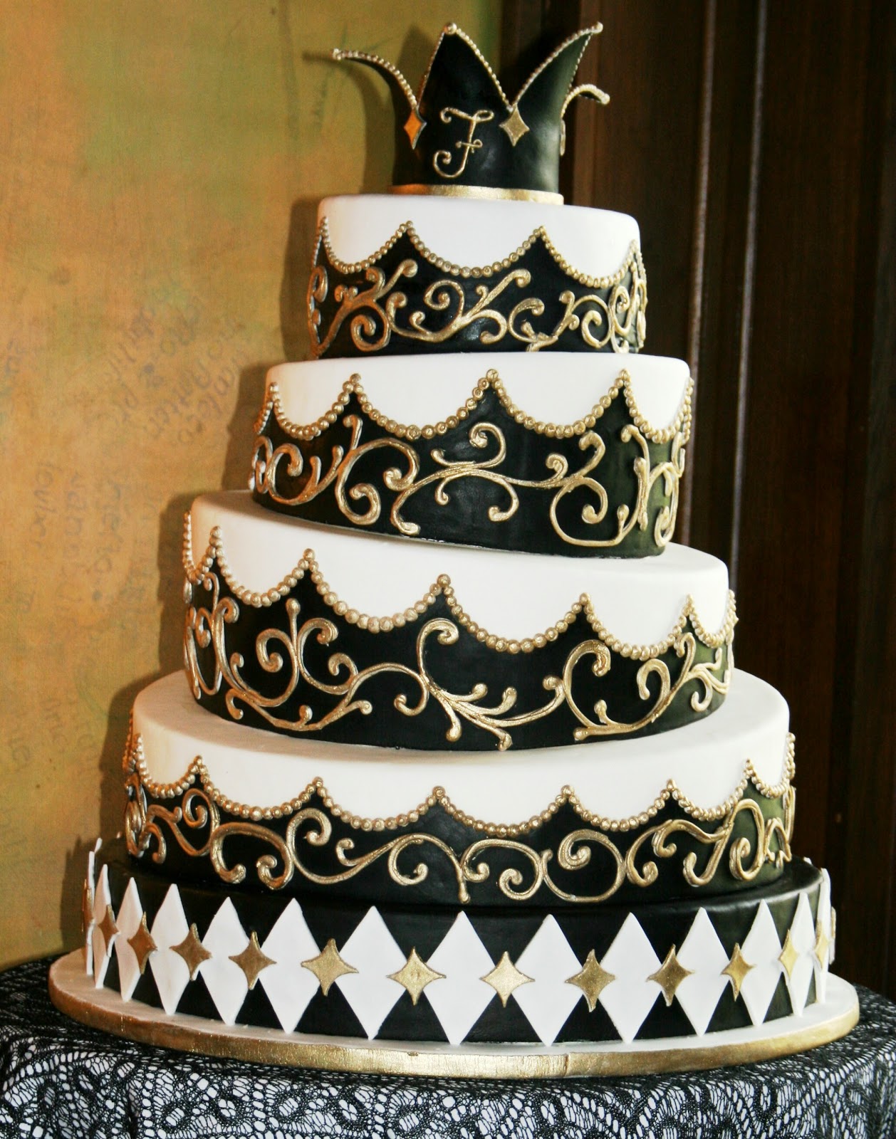 black and white wedding