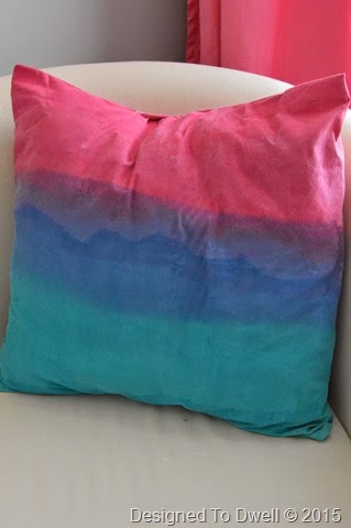 DIY Watercolor Pillow