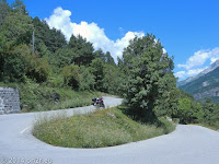 Kurz nach dem Örtchen Saint-Martin-d'Entraunes.
Raus aus dem Tal der Var und über den Col des Champs (2087 m) nach Colmars.
