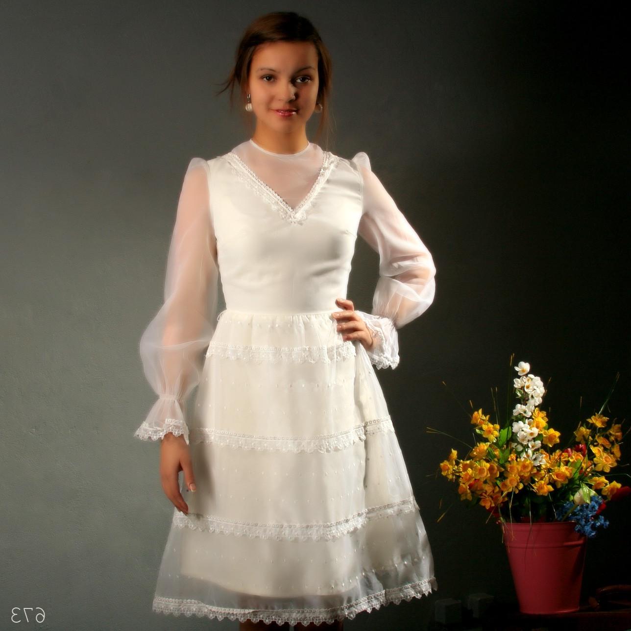 VIntage 50s White Dress  White