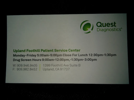 Medical Laboratory «Quest Diagnostics Upland - Foothill», reviews and photos