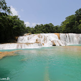 Cascatas Àgua Azul a caminho de Palenque, México