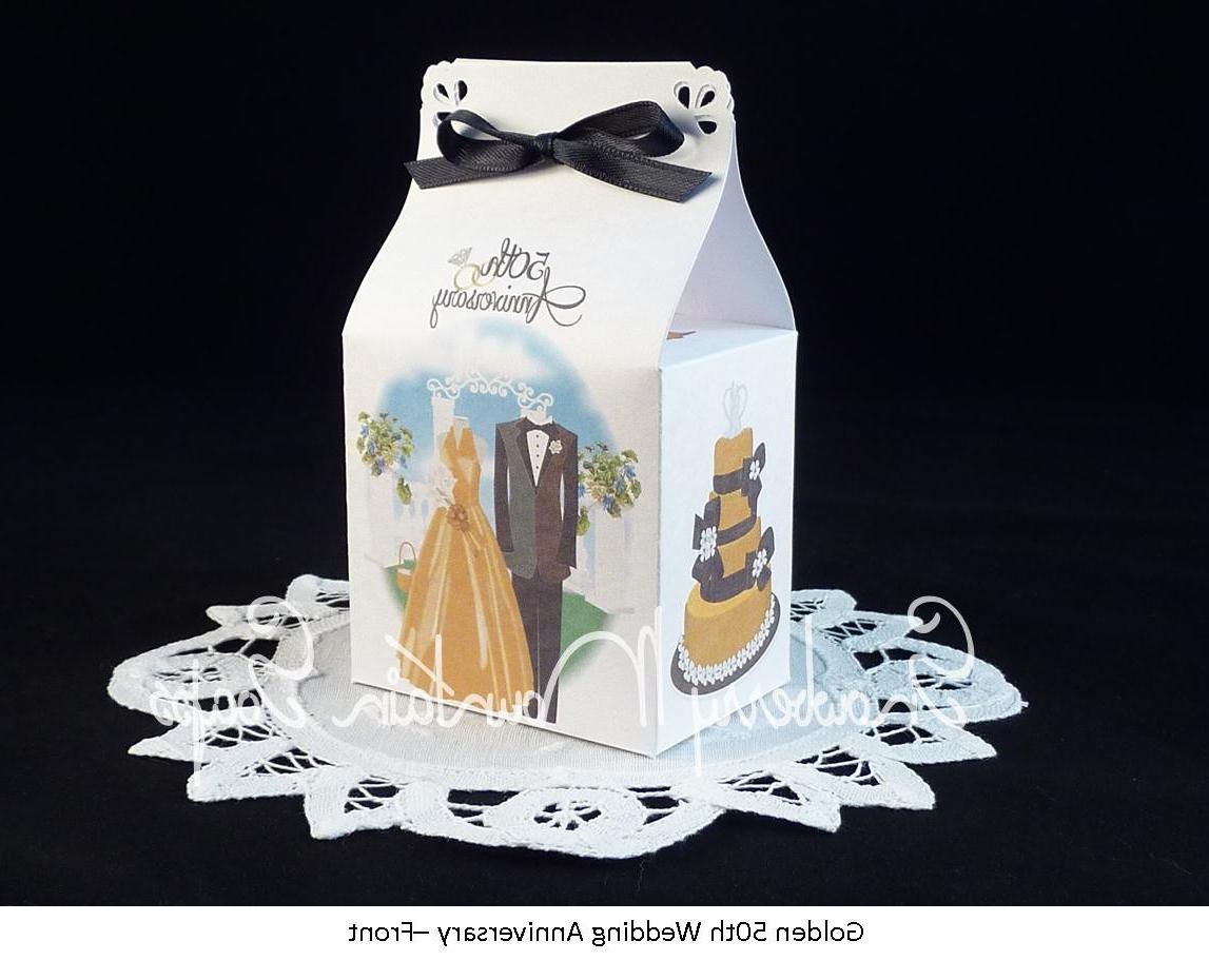 25- 50th Golden Wedding Anniversary Favor Box Kits-PERSONALIZED
