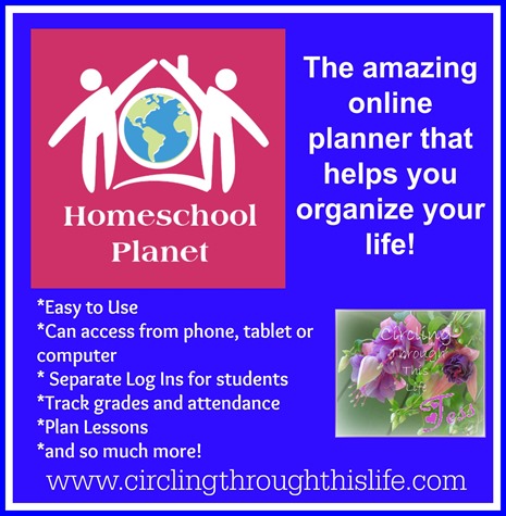 Homeschool Planet ~ Organize home and school! Read Tess's Review at Circling Through This Life