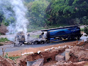 Firefighters responded to a truck on fire on the M7 near Pinetown, west of Durban